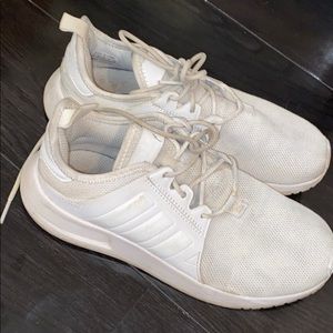 White adidas sneakers